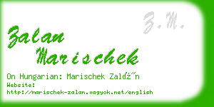 zalan marischek business card